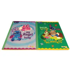 NORMA - Pack X2 Cuadernos Cosido Rayado 100h Stitch