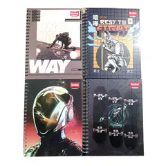 SCRIBE - Cuaderno 7 Materias Cuadriculado Masculino Master