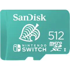 SANDISK - Tarjeta microSDXC 512GB para Nintendo Switch - SDSQXAO