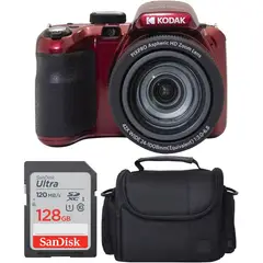 KODAK - Cámara PIXPRO AZ425 42X Zoom, Estuche, 128GB Tarjeta