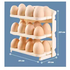 GENERICO - ORGANIZADOR DE HUEVOS X 24 PARA COCINA O NEVERA