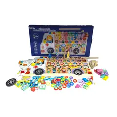 GENERICO - JUEGO EDUCATIVO 6 EN 1 PARA NIÑOS +3 AÑOS