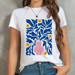 ISMI - Camiseta Mujer Manga Corta Poli Algodón
