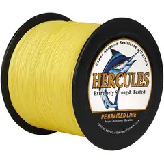 HERCULES - Línea de Pesca Trenzada 4 Hilos 6LB-100LB 1000M