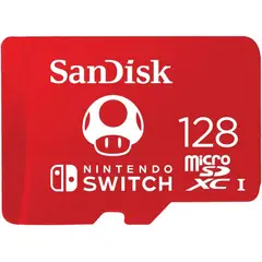 SANDISK - Tarjeta microSDXC 128GB para Nintendo Switch SDSQXAO