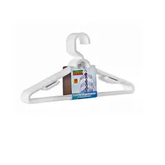 VANYPLAS - Gancho Para Ropa Plástico X 10 Blanco