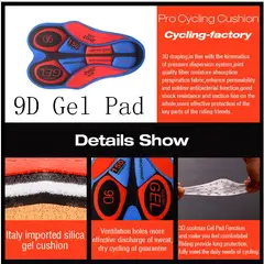 YISSUS - Licras Ciclismo Larga Con Badana En Gel 9d Mtb Negro