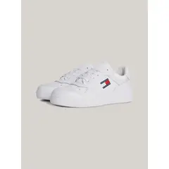 TOMMY HILFIGER - Tenis Blancos Essential De Estilo Retro En Cuero