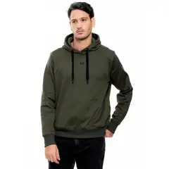 COLOR BLUE - Buzo Cerrado Con Chompa Y Estampado En Frente