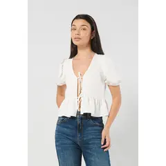 KOAJ - BLUSA ESTAMPADA/POLIESTER CON TIRANTES,CORTE RECOGIDO E Mujer