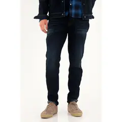 TENNIS - Jean azul Súper Skinny tono oscuro para hombre