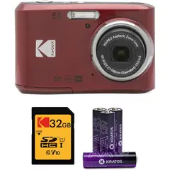 KODAK - Cámara PIXPRO FZ45 + Tarjeta 32GB + Baterías AA