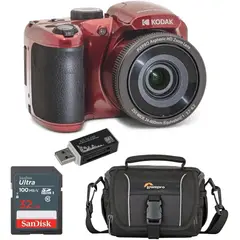 KODAK - Cámara Digital PIXPRO AZ255-RD 16MP 25X Zoom 1080P
