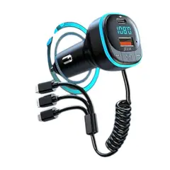 GENERICO - Cargador Automovil Multifuncional Con Pantalla Y Cable