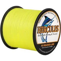 HERCULES - Línea de pesca trenzada 4 hebras, 6LB-100LB, 1000M
