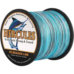 HERCULES - Línea de pesca trenzada 10LB-300LB, 8 hebras, 1000M