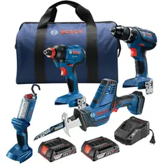 BOSCH - Kit de 4 Herramientas de 18 V con Taladro y Sierra GXL18V-496B22