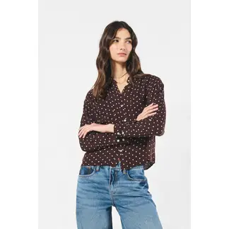 KOAJ - BLUSA CUELLO CAMISERO MANGA LARGA CON CHARRETERA Mujer