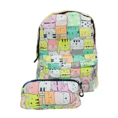 ZHOPI CO - Maleta Morral Para Niños y Niñas Grande De Diseños Con Cartuchera