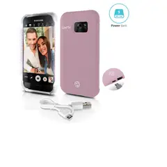 SERENELIFE - Funda y estuche para teléfono S7 Edge y luz LED SL302S7PN