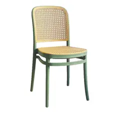 GENERICO - SILLA PP SOLEA TIPO MIMBRE Base Verde