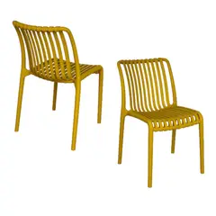 GENERICO - Silla PP Bistro Base Amarillo