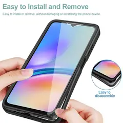 GENERICO - Estuche Protector Case Funda 2 En 1 Full 360 Para Samsung A55 Lila