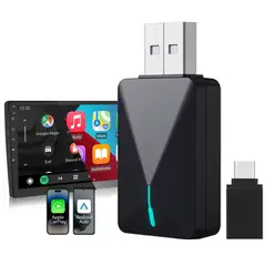 GENERICO - Adaptador inalámbrico CarPlay y AndroidAuto Dongle Bluetooth