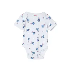 SANTANA - Body Bebé Manga Corta Niño Azul Acero