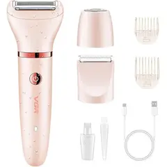 GENERICO - Máquina de Afeitar VGR Eléctrica 3 en 1 para Mujer Rosada