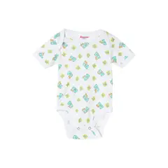 SANTANA - Body Bebé Manga Corta Niño Verde Limón