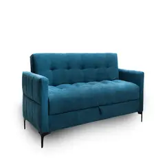 MAXIMUEBLES - Sofá Cama Baúl Dublín Azul Indigo