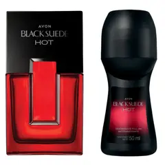 AVON - Set Black Suede Hot + desodorante