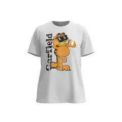 KOAJ - Camiseta manga corta unicolor con diseÃ±o delantero de MUJER