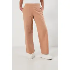 KOAJ - Pantalón jogger unicolor bota recta con bolsillos lateral MUJER