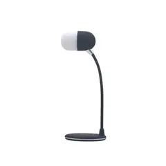 IGOMA - Lampara De Escritorio Lamp 3En1 LM-02 Negro