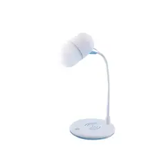 IGOMA - Lampara De Escritorio Lamp 3En1 LM-02 Blanco