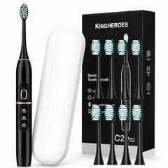 GENERICO - Cepillo De Dientes Elctrico Sonic Con 8 Cabezales