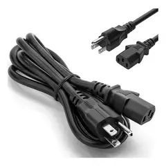 GENERICO - Cable De Poder Pc O Monitor Y Otros 15mts