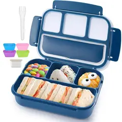 ONE PIXEL - Lonchera Porta Comidas Multiples Compartimientos Azul