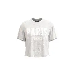 KOAJ - Camiseta crop top para mujer en tono unicolor cuenta co Mujer