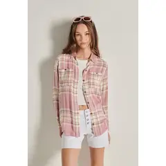 KOAJ - Blusa manga larga a cuadros MUJER