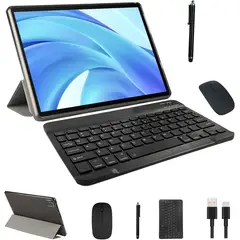 GENERICO - Tablet 10 pulgadas Android 15 Tablet con teclado 128 GB ROM 8 GB RAM