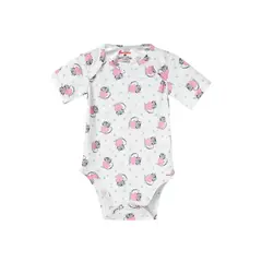 SANTANA - Body Bebé Manga Corta Niña Rosado Fuerte