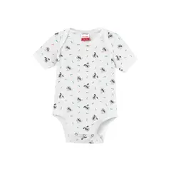 SANTANA - Body Bebé Manga Corta Niña Blanco