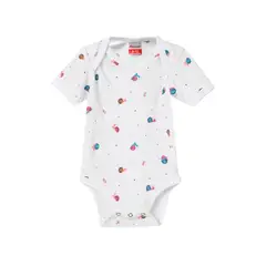 SANTANA - Body Bebé Manga Corta Niña Mora Leche