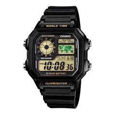 CASIO - Reloj Modelo AE-1200WH-1B Diseño Deportivo