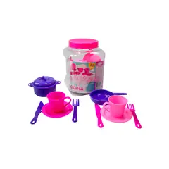 JUGANDO Y EDUCANDO - Juego Set Didáctico De Cocina Con 30 Piezas Para Niños
