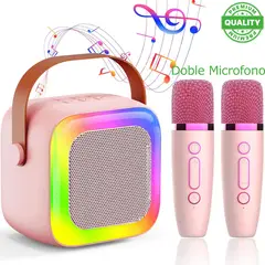 ONE PIXEL - Kit Parlante Y Micrófono Karaoke Bluetooth Doble Microfono