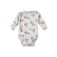 SANTANA - Body Bebé Manga Larga Niño Gris Oscuro